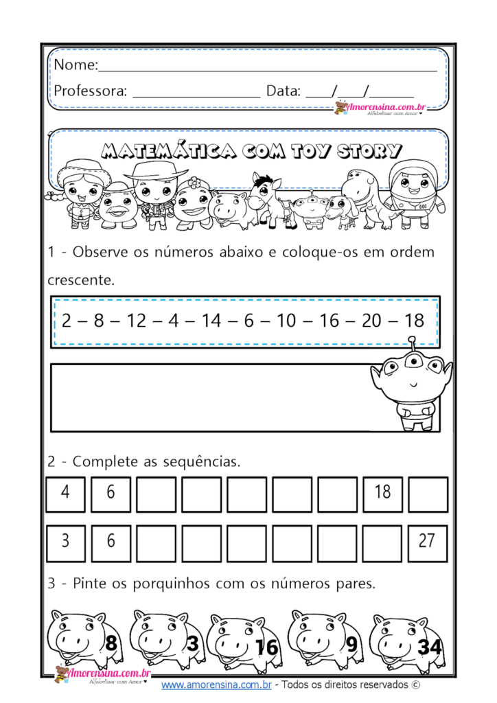 Atividades de matemática 2º ano