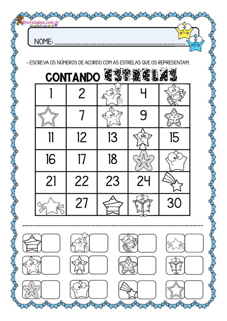 Matemática – Sequência, Número e Quantidade  Numeros e quantidades,  Atividades de alfabetização matemática, Atividades alfabetização e  letramento